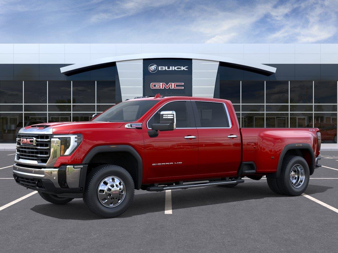 New 2026 Volcanic Red Tintcoat GMC SLT DRW image 2