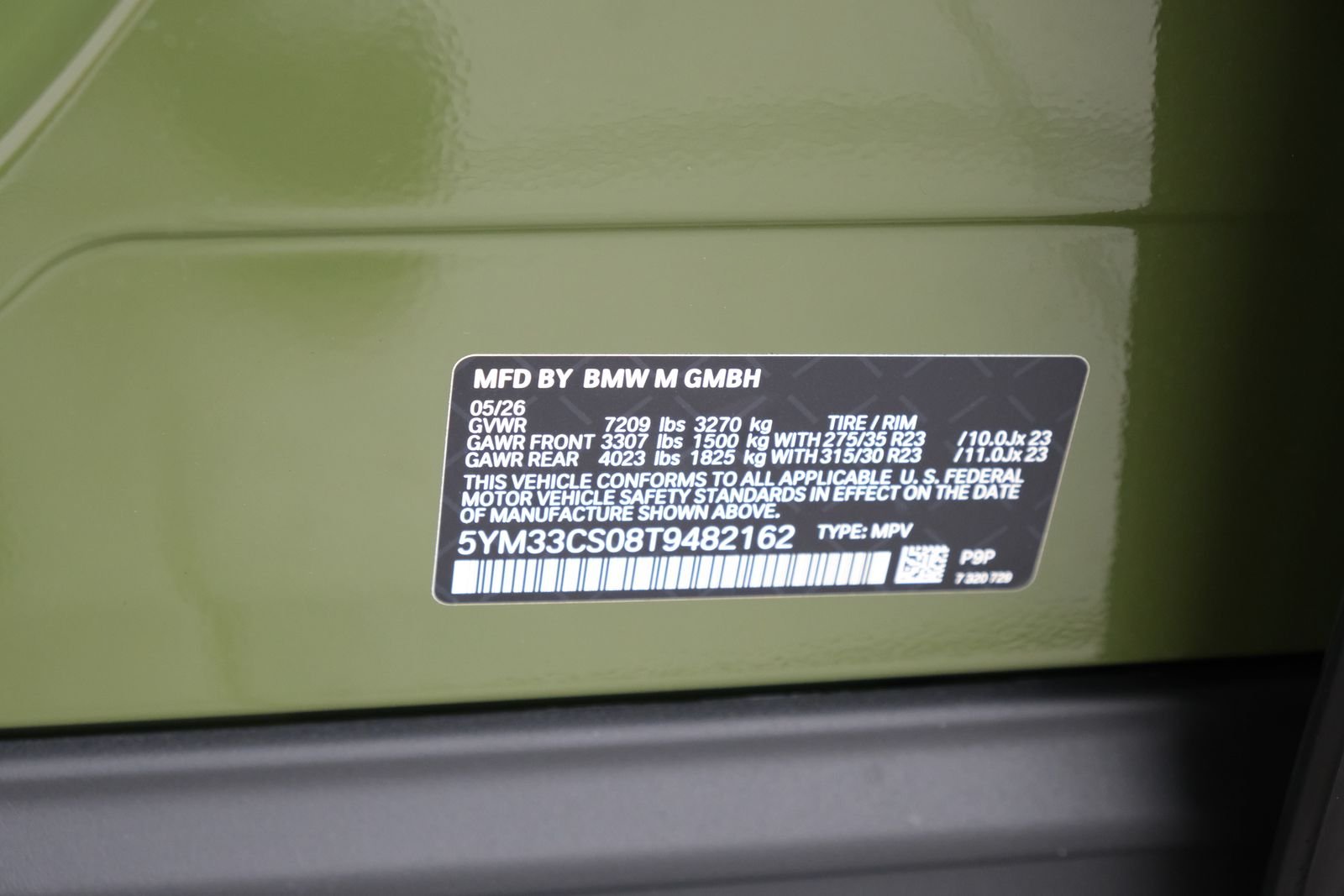New 2026 0490 BMW Label image 55