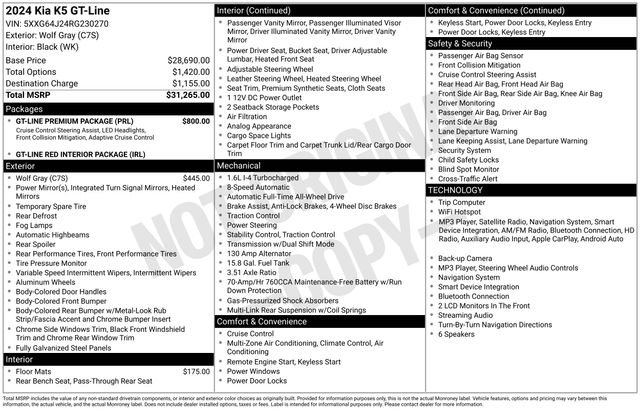 Used 2024 Gray Kia GT-Line image 3