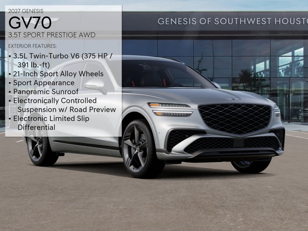 New 2027 Savile Silver Genesis 3.5T SPORT PRESTIGE image 3