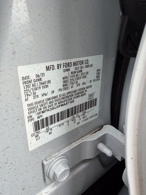 Used 2023 White Metallic Ford Premium image 15