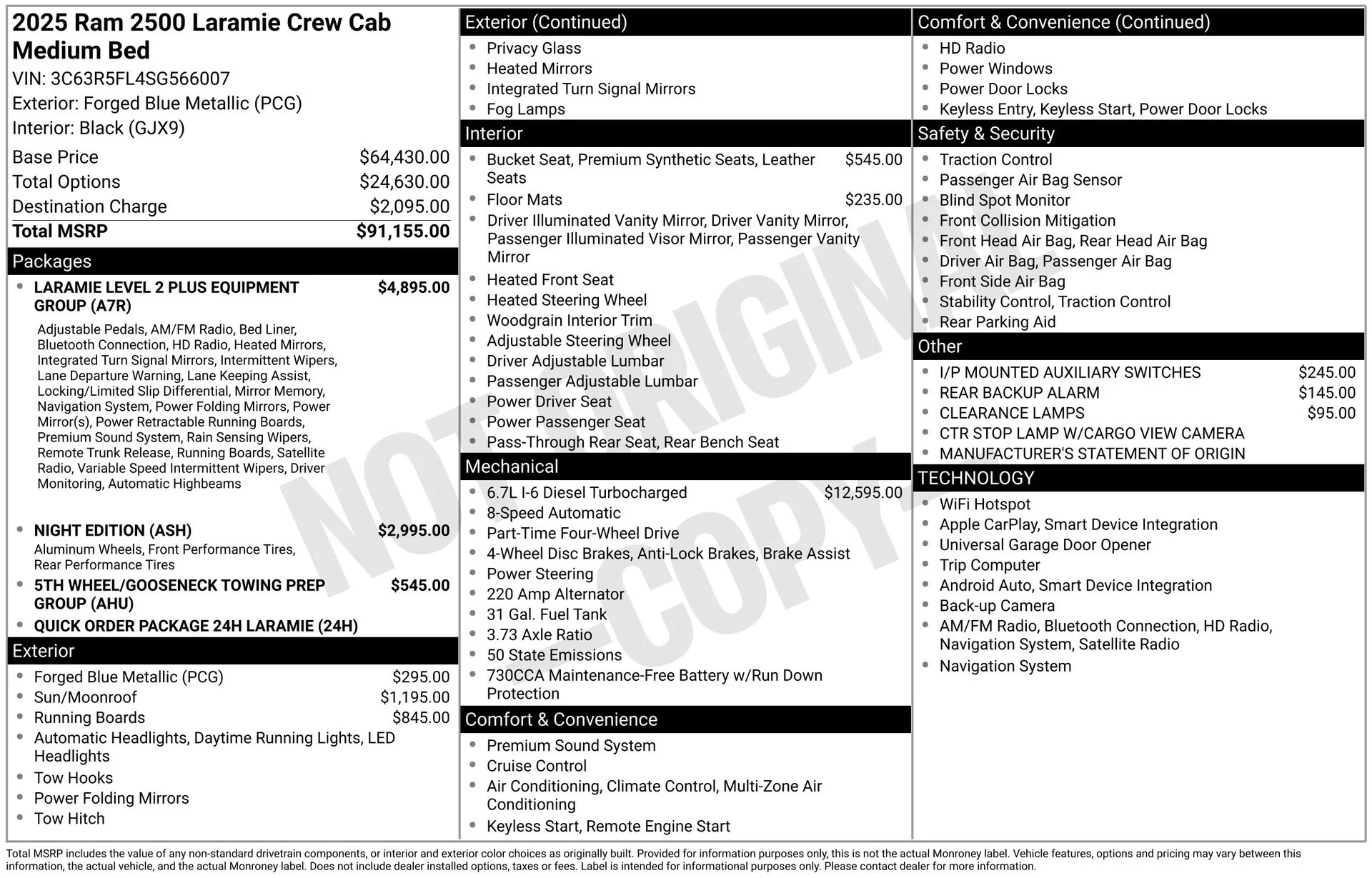 Used 2025 Blue Ram Laramie image 45