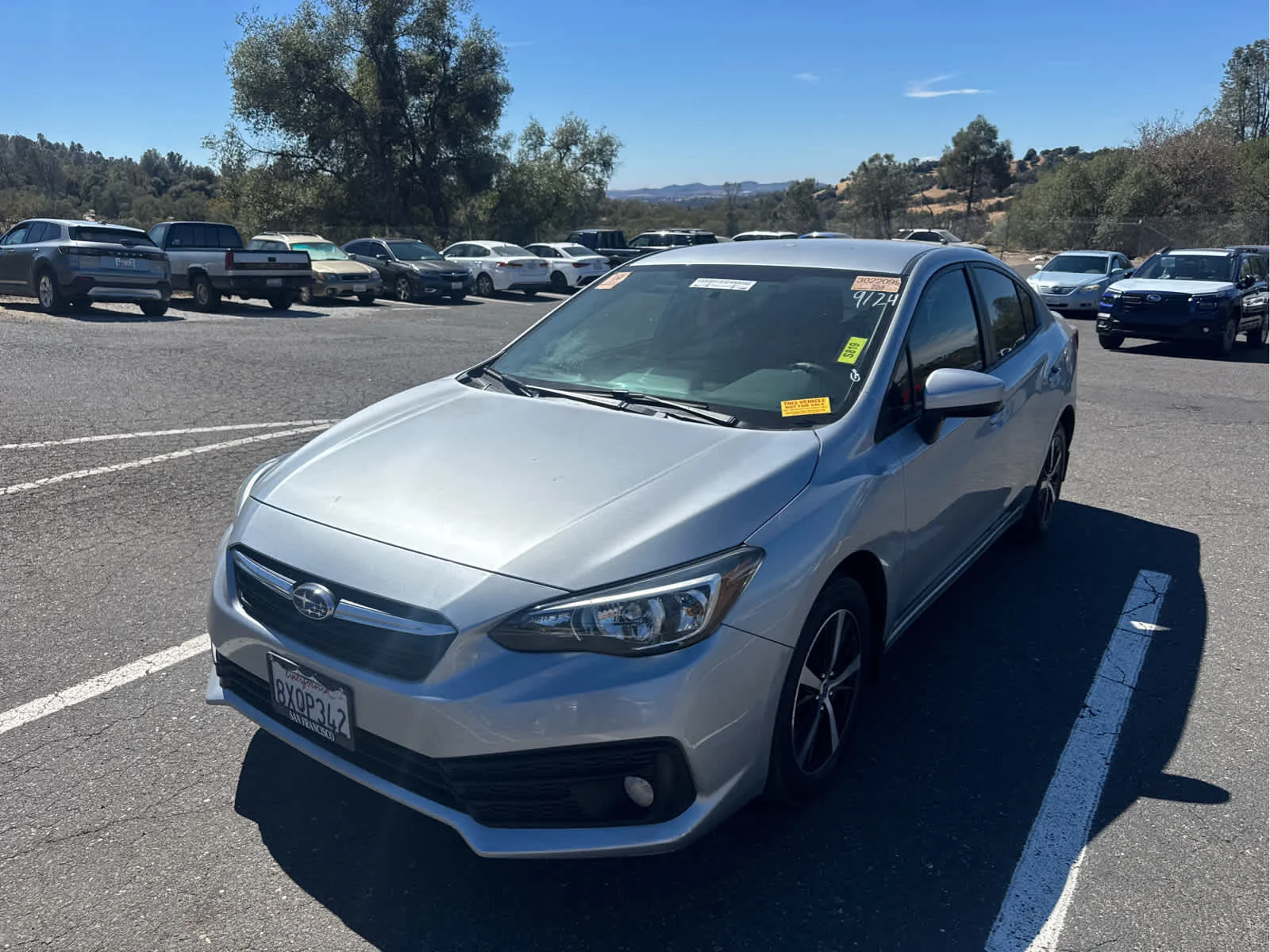 Used 2021 Ice Silver Metallic Subaru Premium image 1