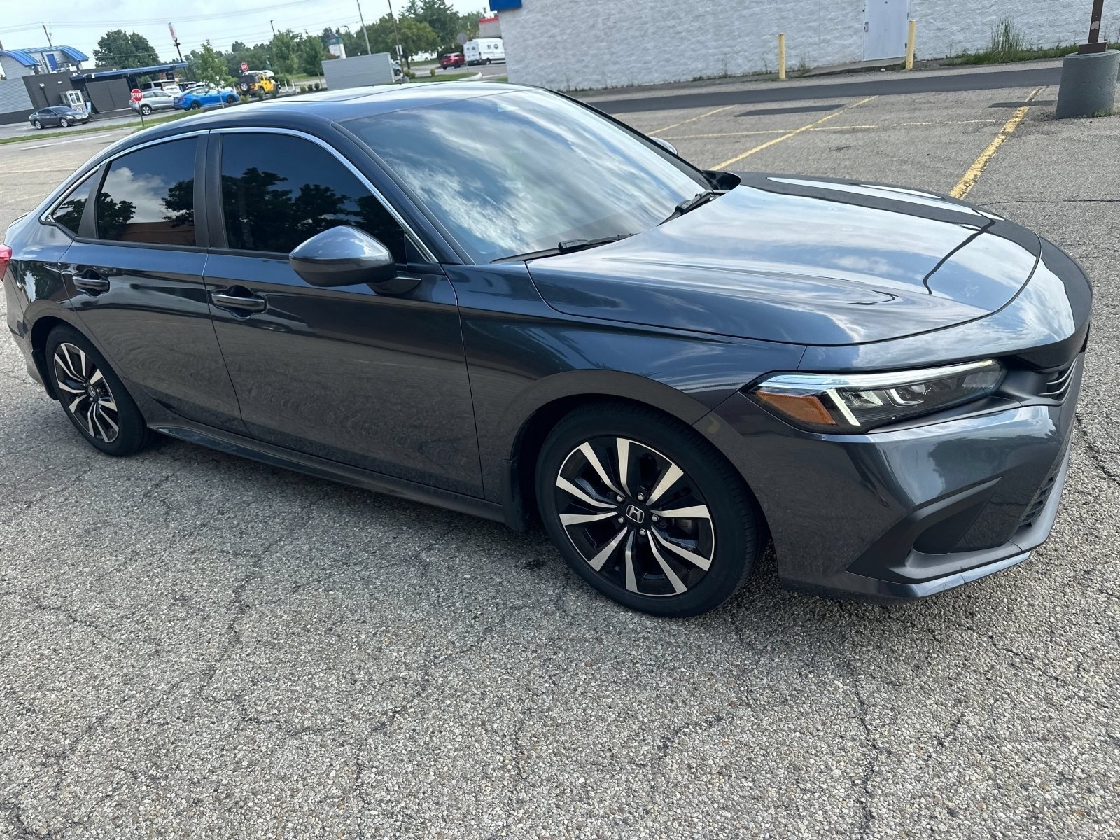 Certified Used 2024 Meteorite Gray Metallic Honda EX image 13