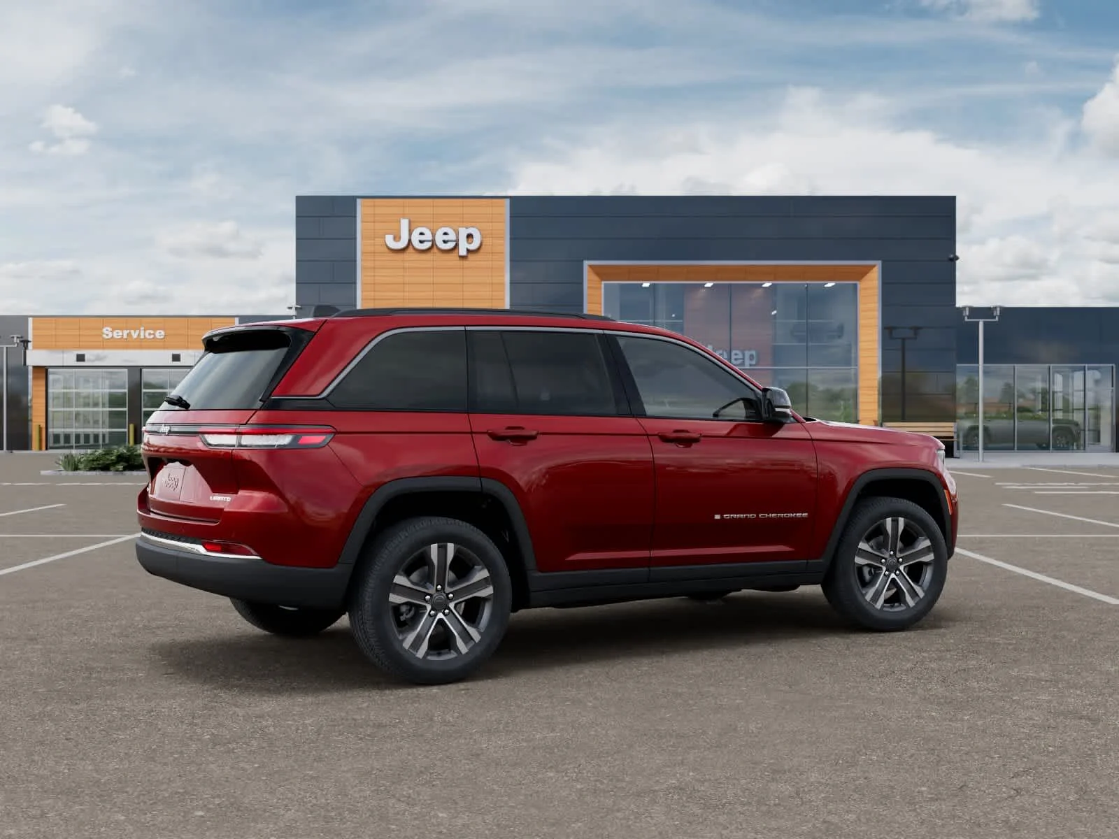 New 2027 Red Hot Pearlcoat Jeep Limited image 4