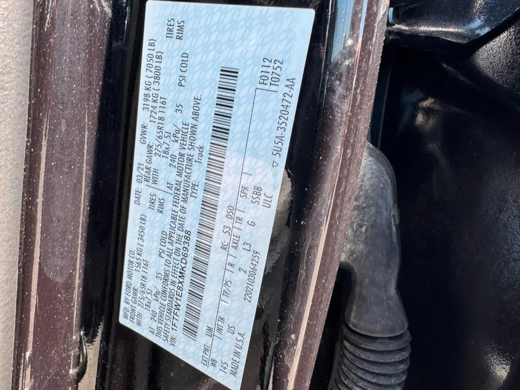 Used 2021 Agate Black Metallic Ford XLT image 24