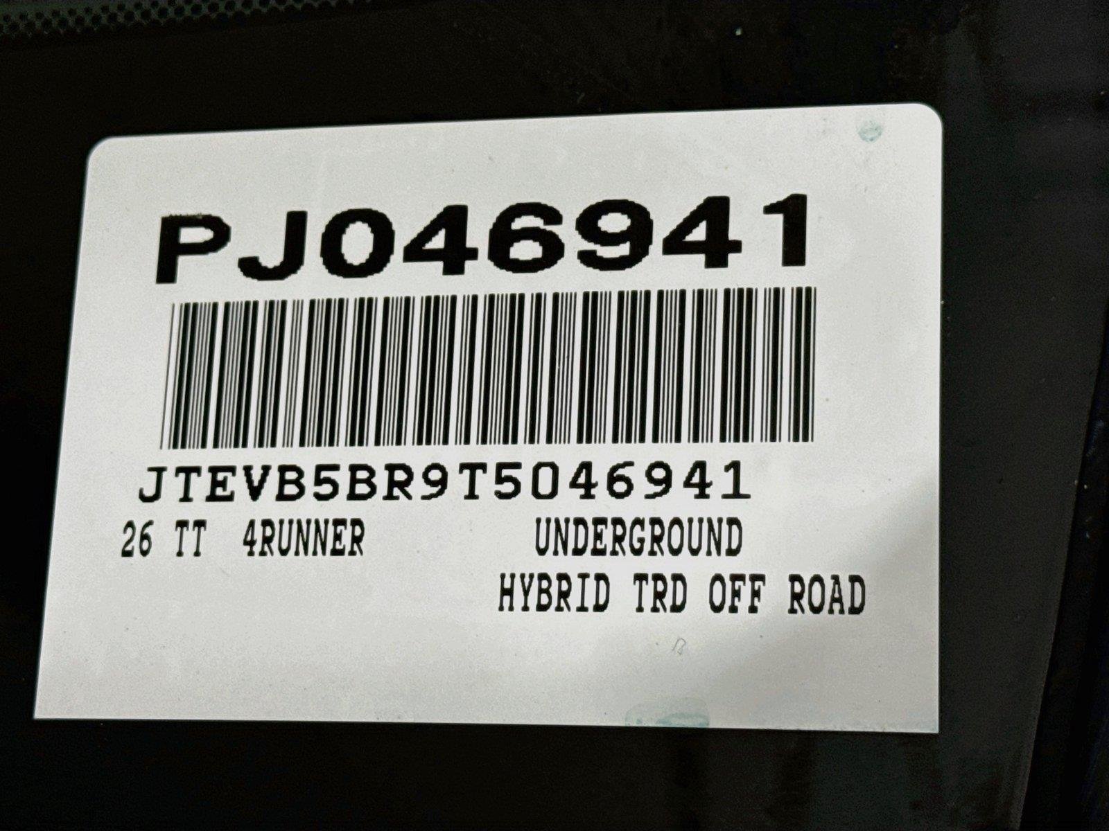 Certified Used 2026 Underground Toyota Hybrid TRD Off Road Premium image 47
