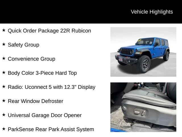 Used 2026 Blue Jeep Rubicon image 8