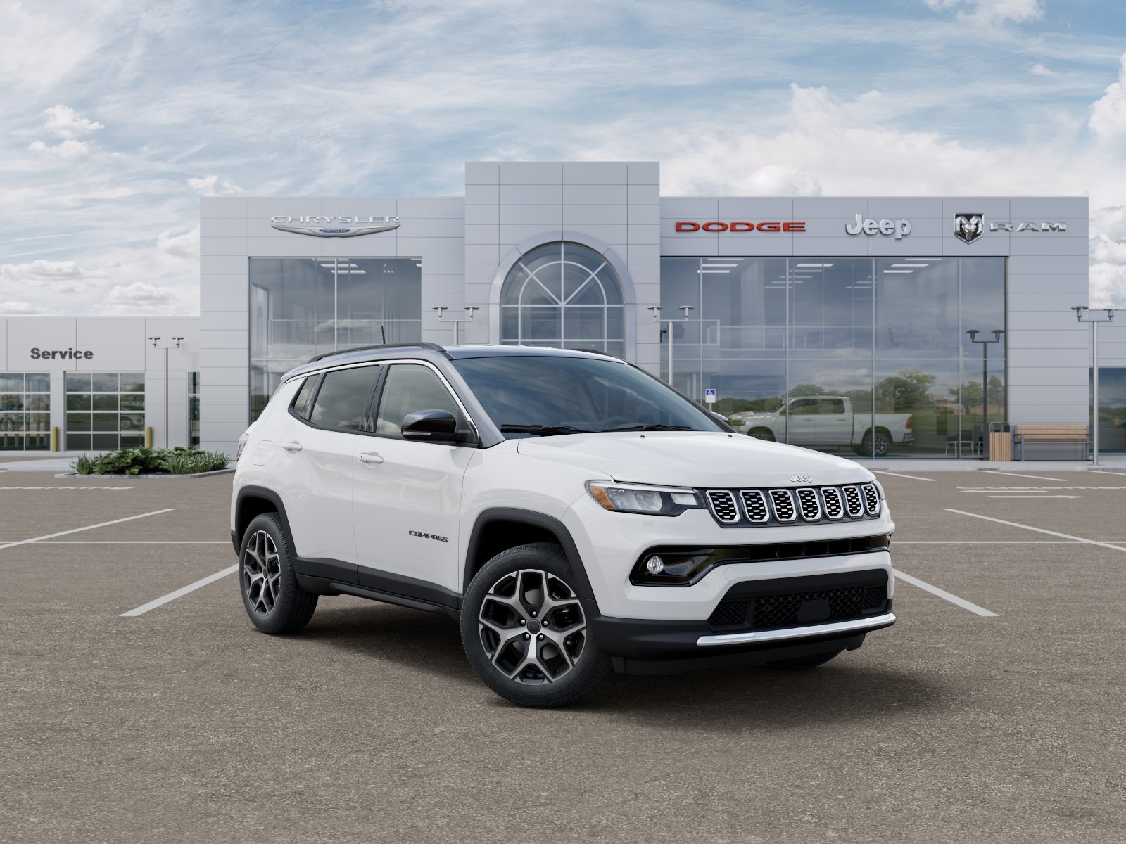 New 2026 Bright White Clear-Coat Exterior Paint Jeep Limited image 36