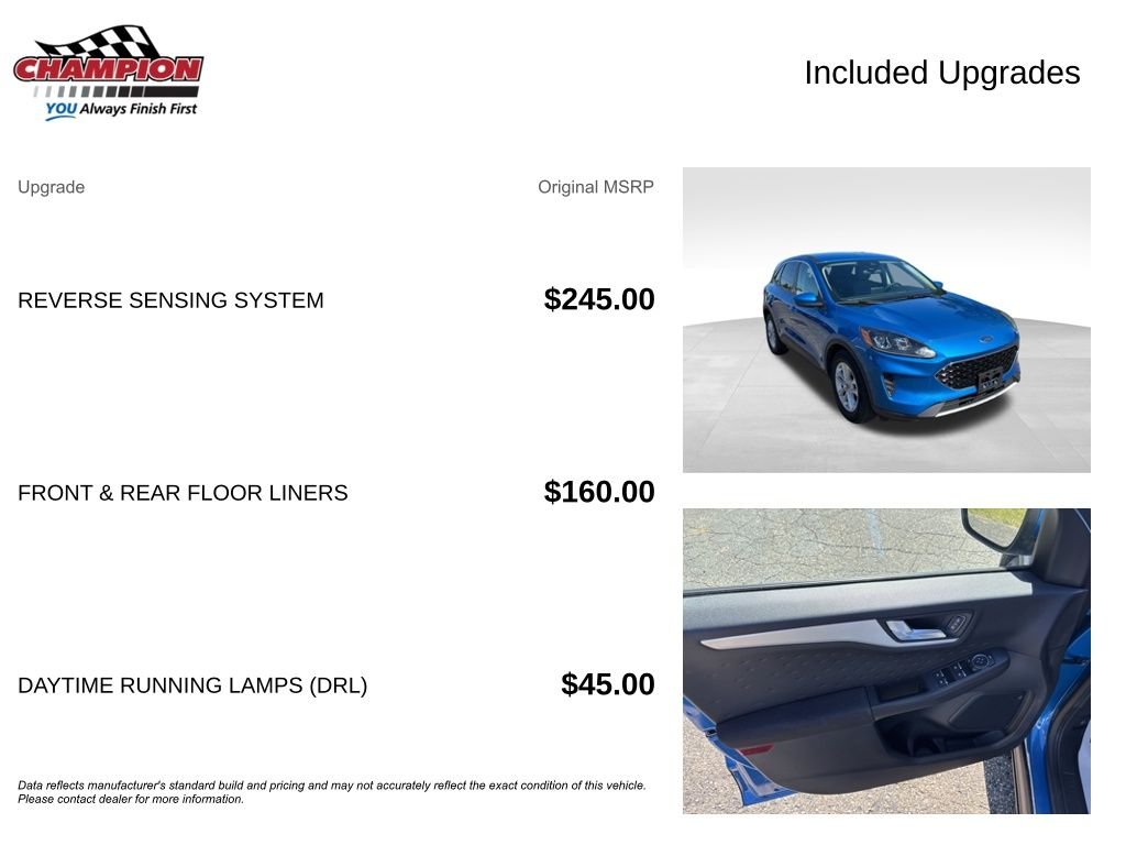 Used 2020 Blue Ford SE image 4
