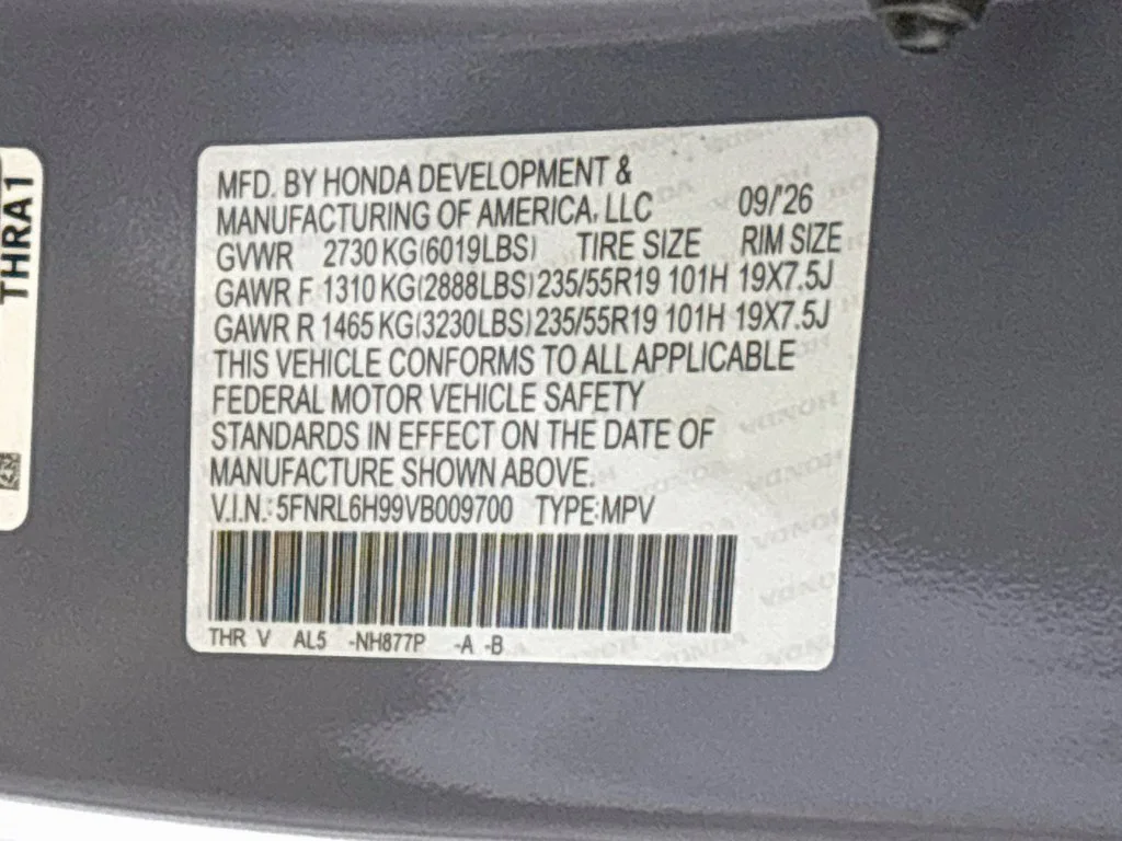 New 2027 Sonic Gray Pearl Honda Elite image 25