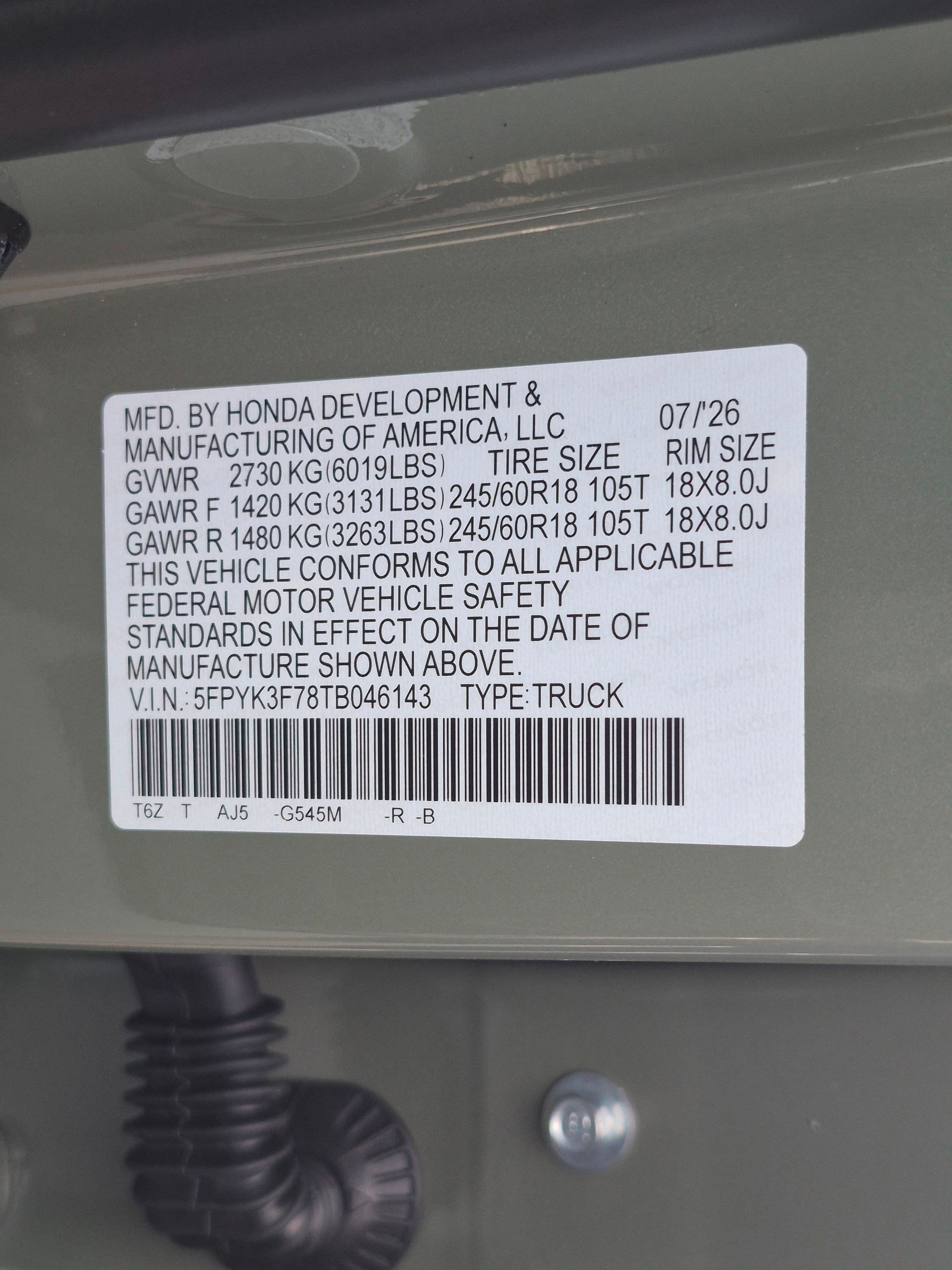 New 2026 Ash Green Metallic Honda TrailSport+ image 28