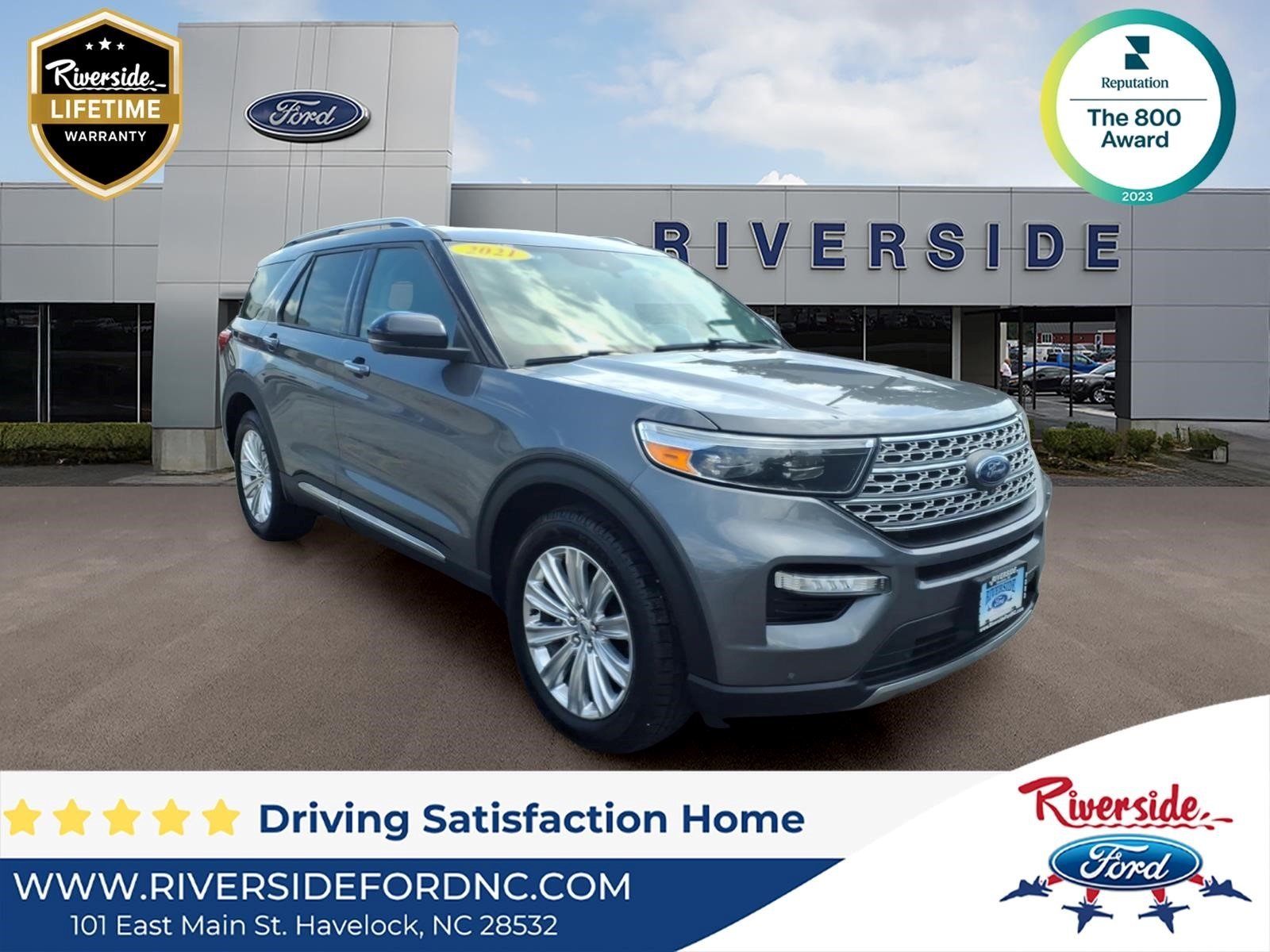 Used 2021 Gray Metallic Ford Limited image 1