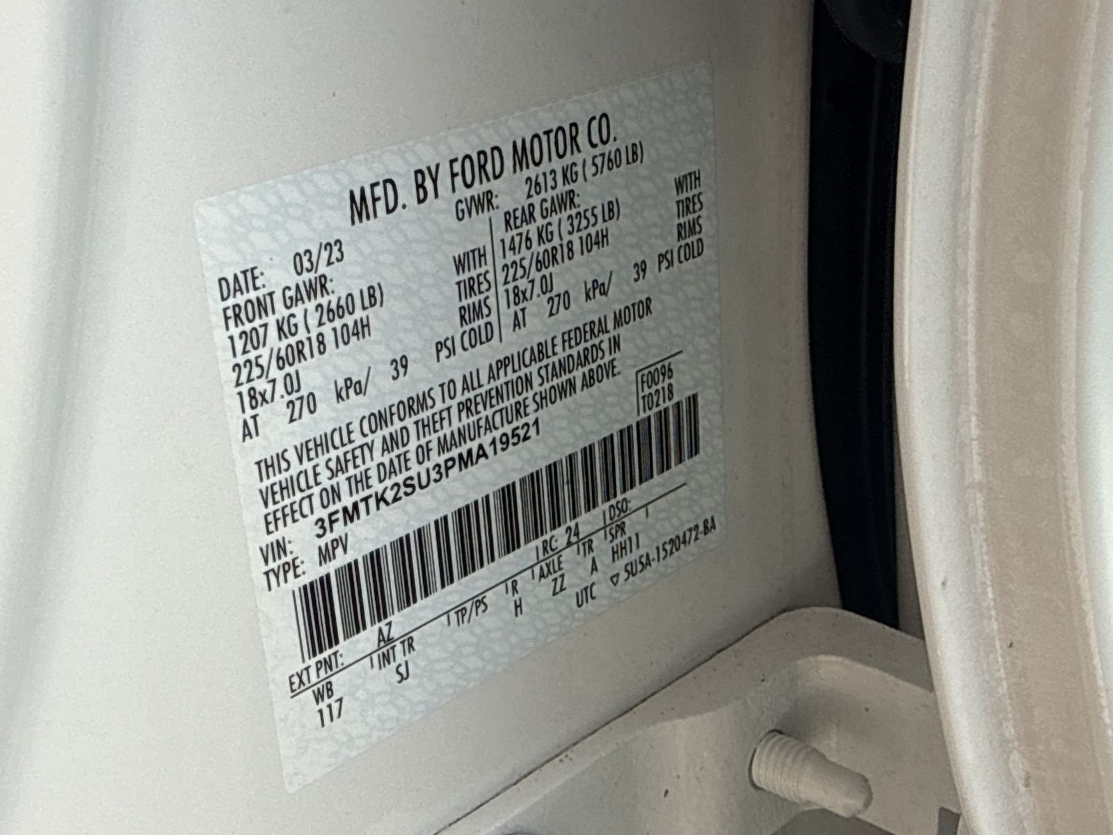 Certified Used 2023 White Metallic Ford California Route 1 image 40