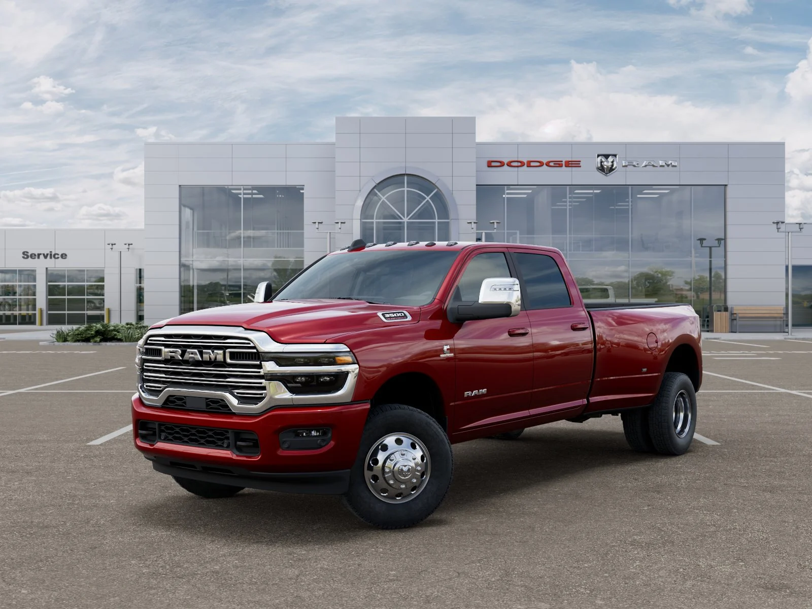 New 2026 Molten Red Pearl-Coat Exterior Paint RAM Laramie image 28