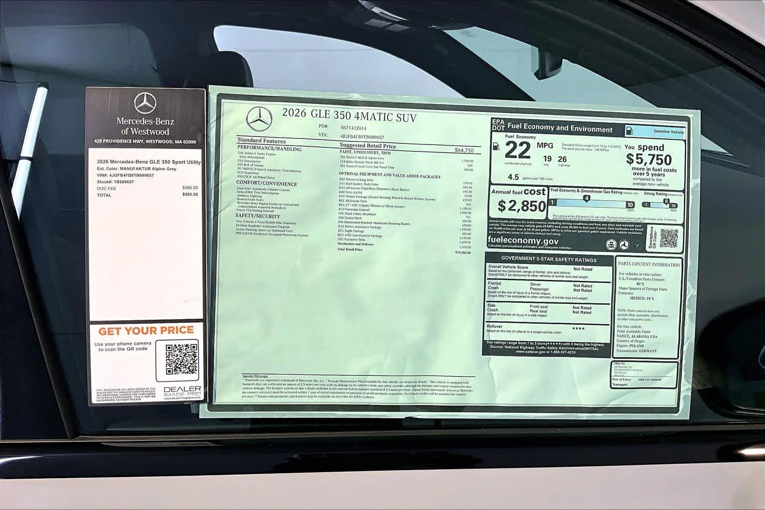 New 2026 MANUFAKTUR Alpine Grey Mercedes-Benz GLE 350 image 18