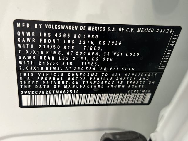 New 2026 White Volkswagen 1.5T SE image 20