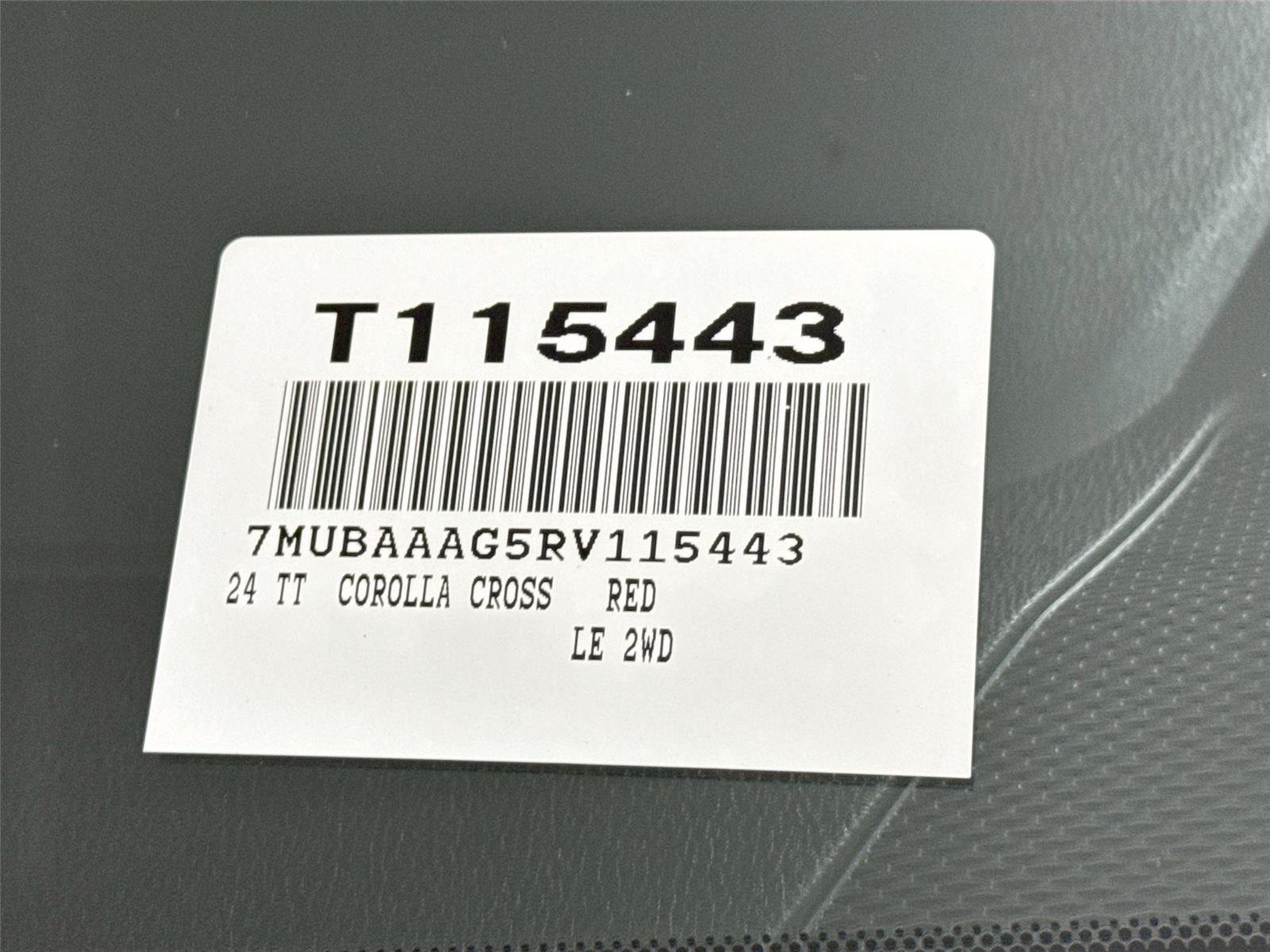 Used 2024 Barcelona Red Metallic Toyota LE image 45