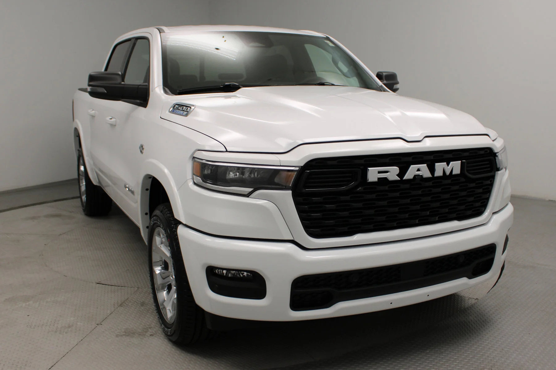 New 2026 Bright White Clear-Coat Exterior Paint RAM Big Horn 4x4 Crew Cab 5