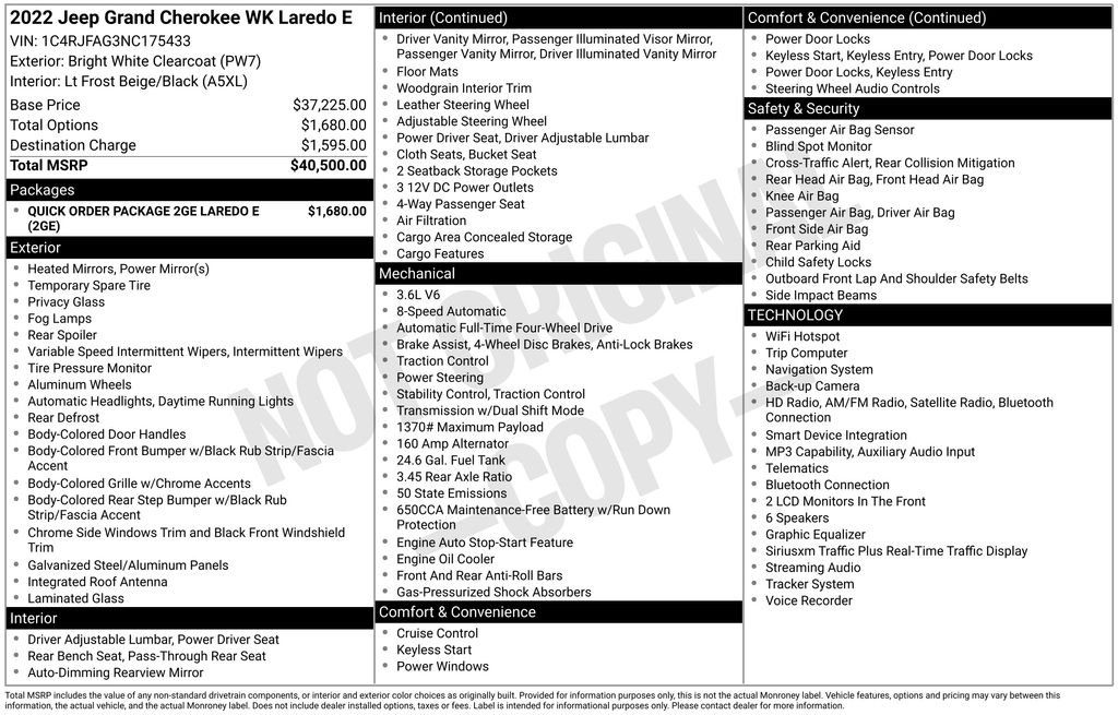 Used 2022 White Jeep Laredo E image 54