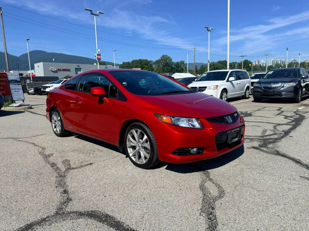 Used 2012 Sunburst Orange Pearl Honda Coupe Si-VSA Navi 6sp Dilawri Certified   Local BC image 7