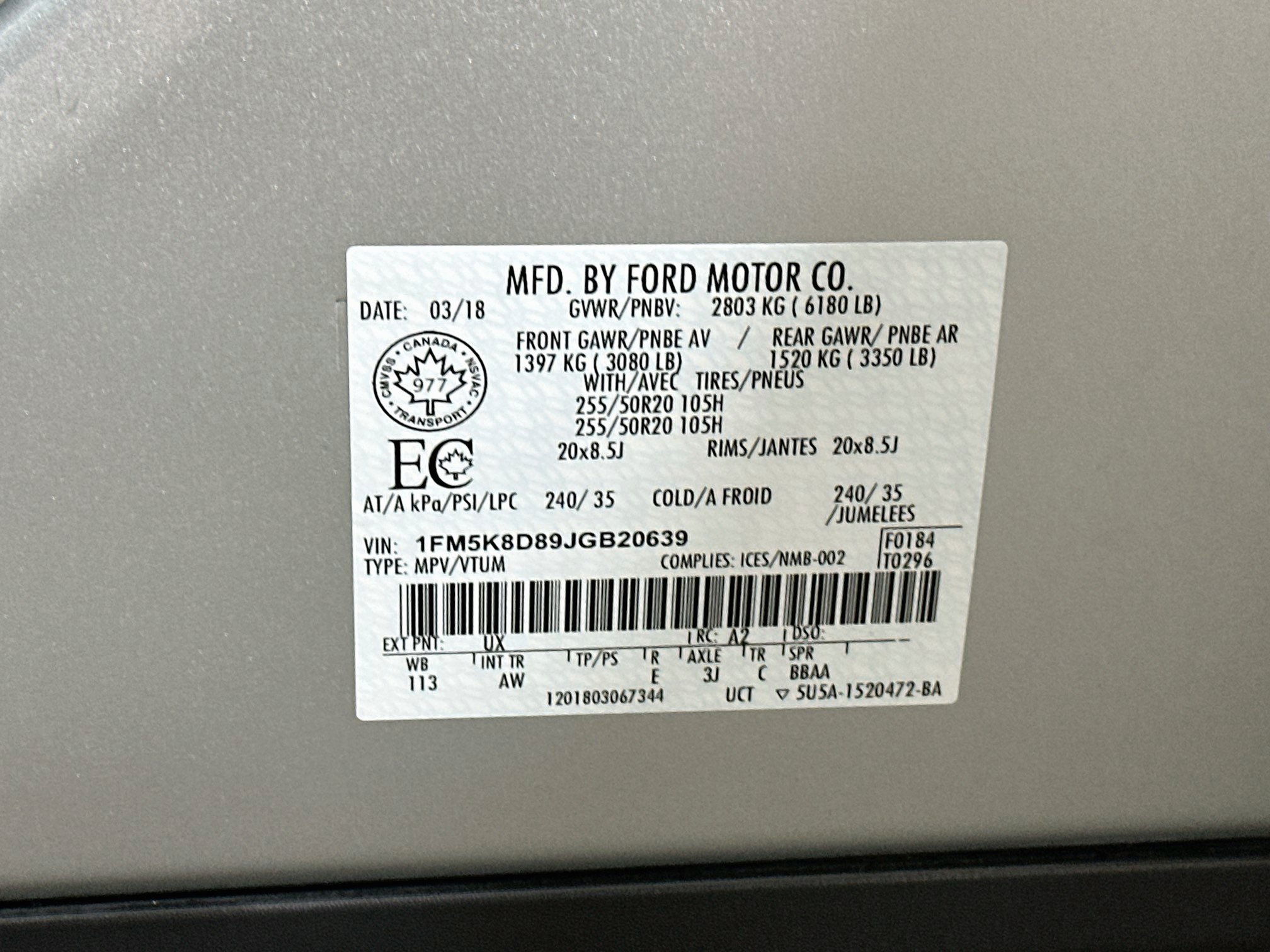 Used 2018 Ingot Silver Metallic Ford XLT image 33