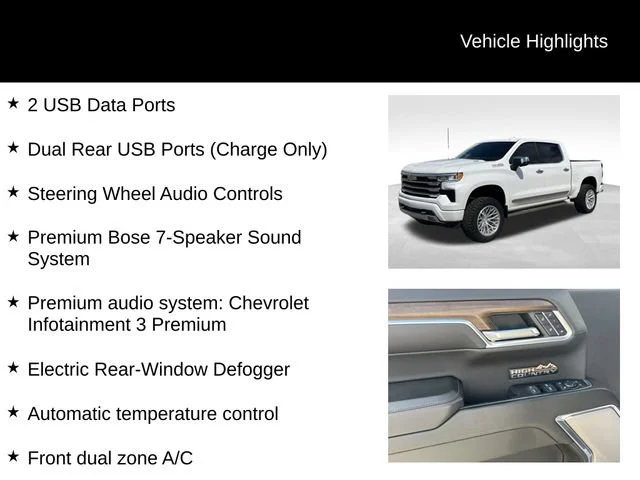 Certified Used 2024 Iridescent Pearl Tricoat Chevrolet High Country image 16