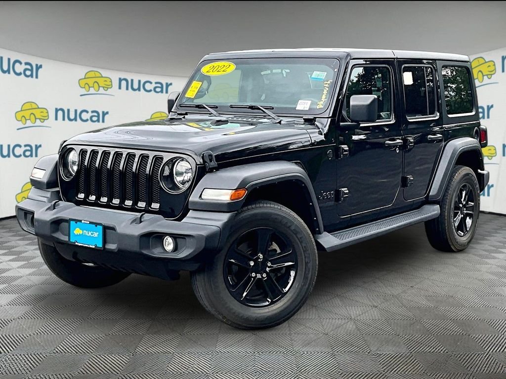 Used 2022 Black Clearcoat Jeep Unlimited Sport Altitude image 3