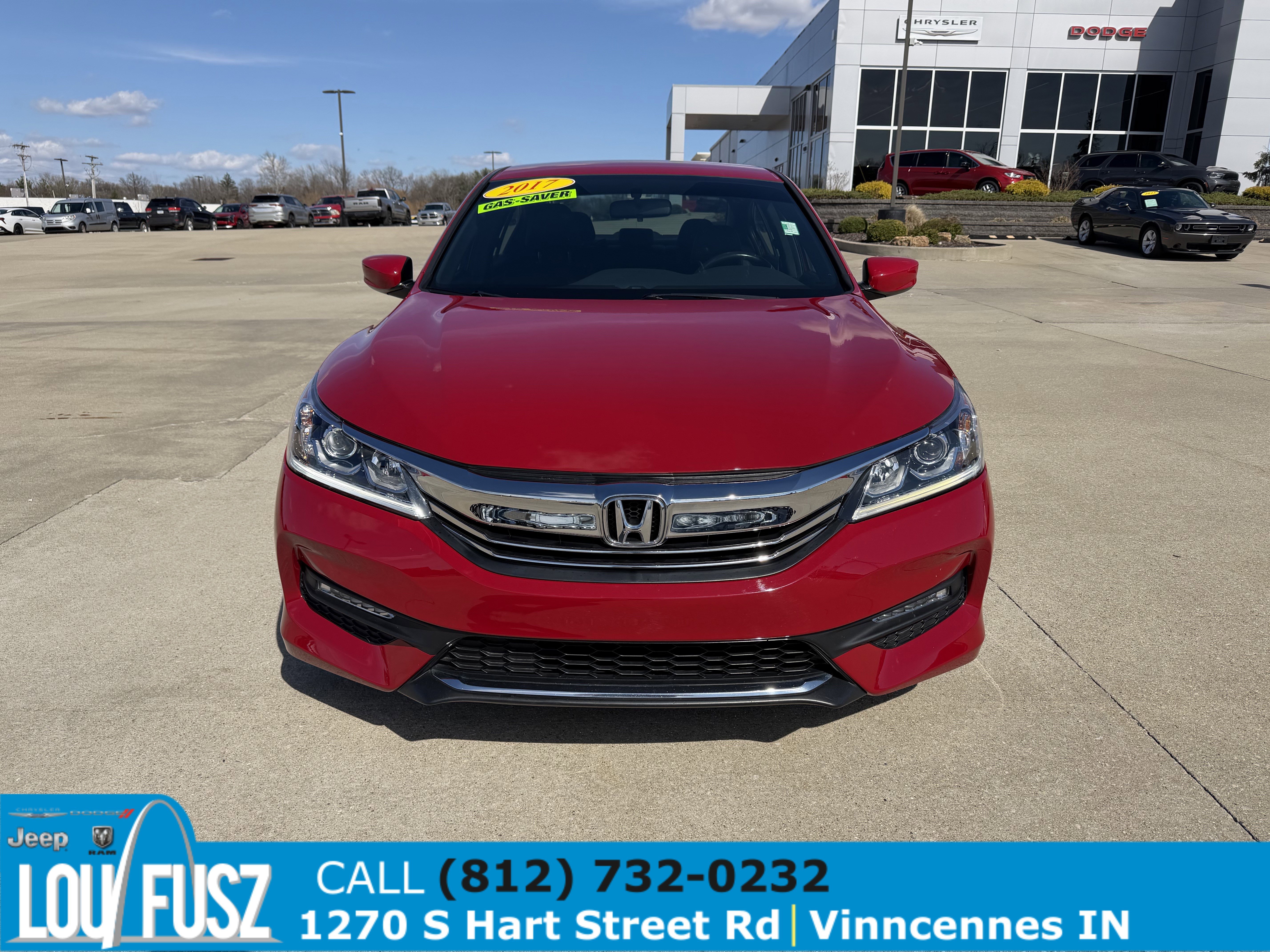 Used 2017 Honda Accord Sport with VIN 1HGCR2F55HA296996 for sale in Vincennes, IN