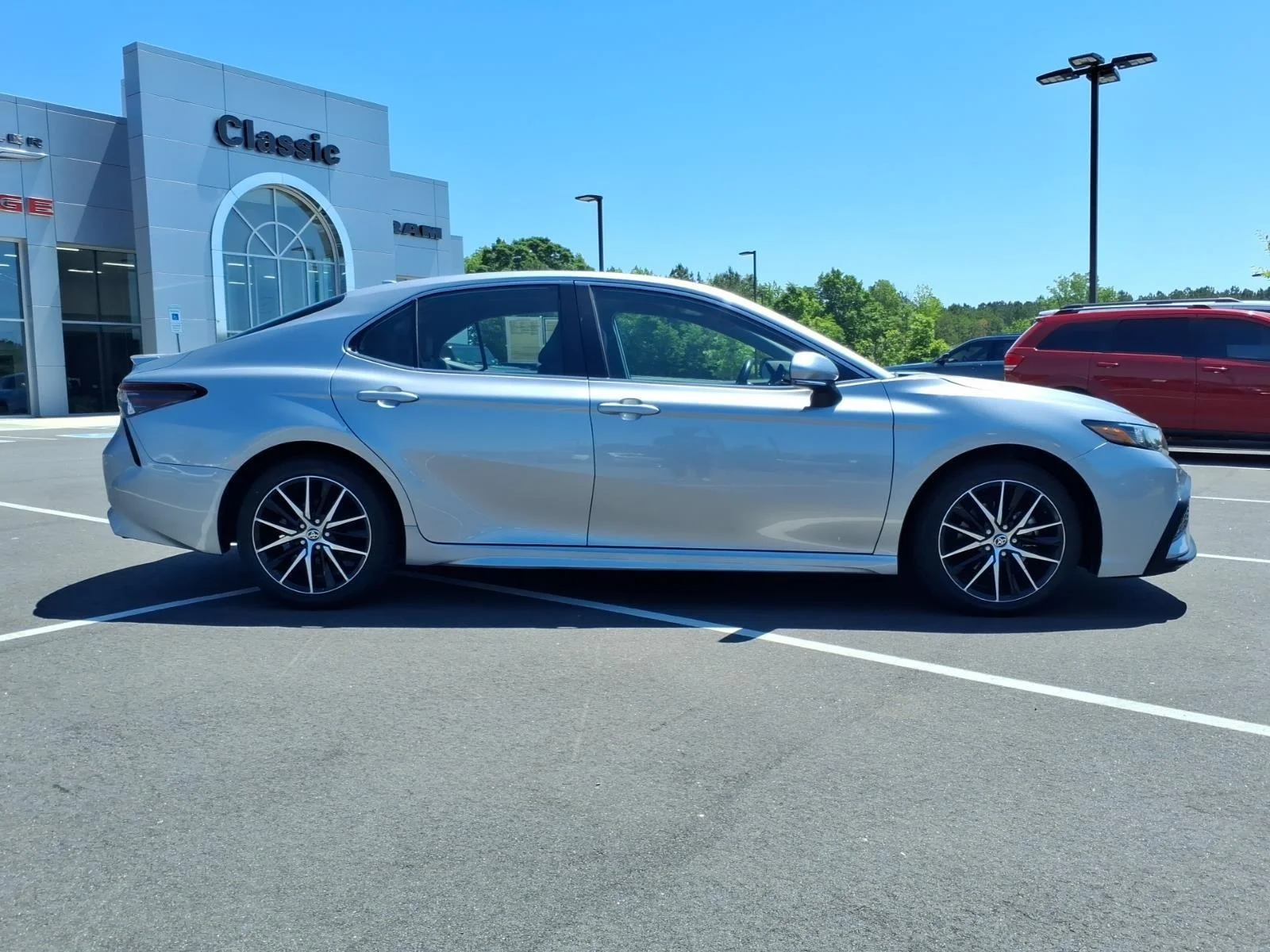 Used 2024 Celestial Silver Metallic Toyota SE image 7