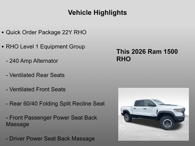 New 2026 Bright White Clear-Coat Exterior Paint RAM RHO image 33