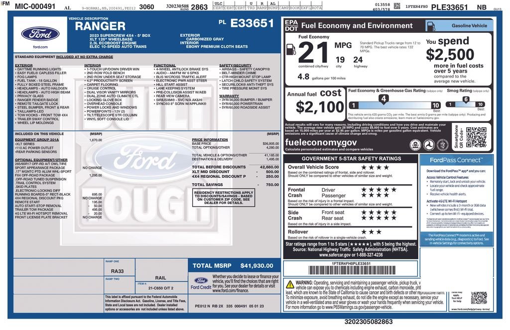 Used 2023 Gray Ford XLT image 4