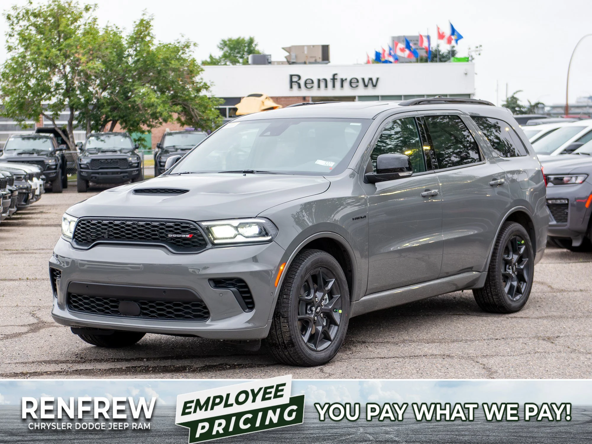 New 2026 Grey Dodge GT HEMI V8 Plus* AWD, Sunroof, Ventilated/Heated Leather, Remote Start image 1