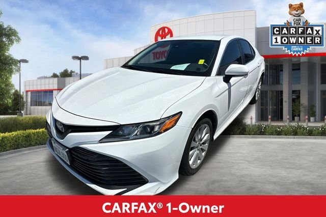 Used 2019 White Toyota LE image 2
