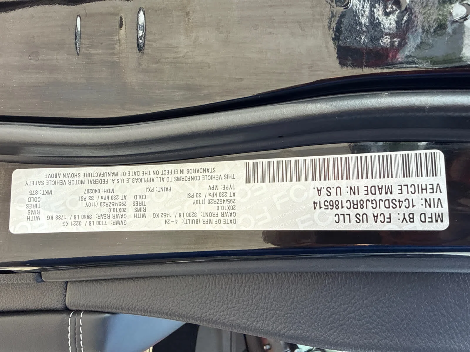 Used 2024 DB Black Clearcoat Dodge SRT 392 Plus image 34