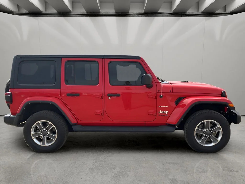 Used 2021 Firecracker Red Clearcoat Jeep Unlimited Sahara image 6