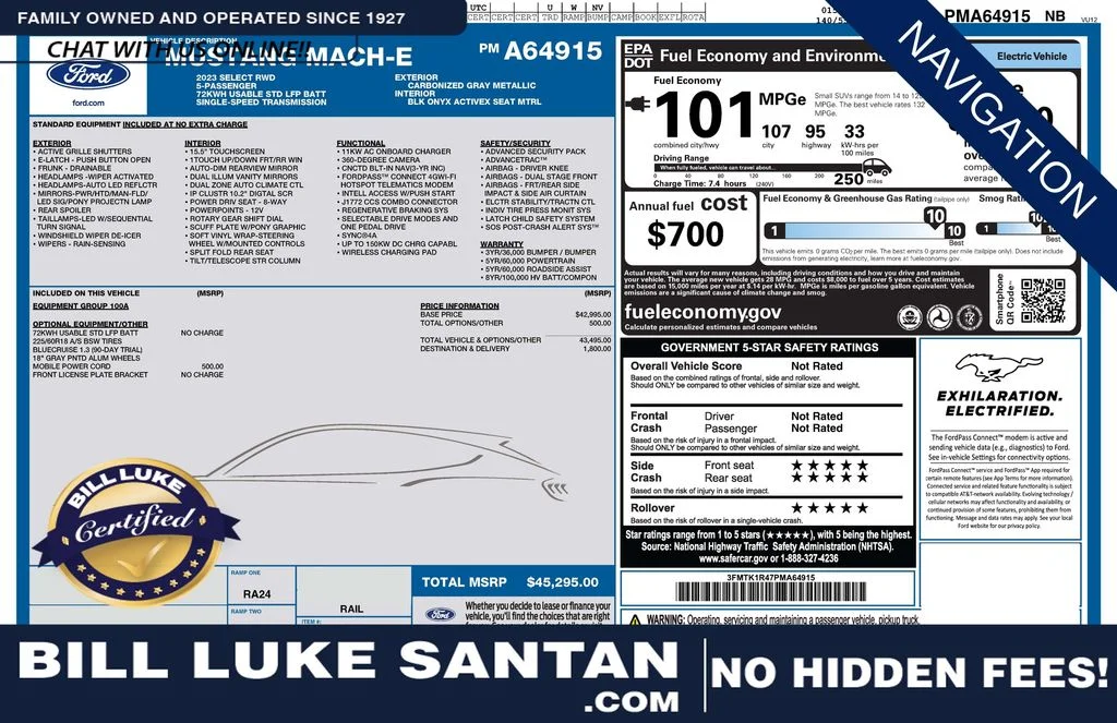 2023 Ford Mustang-Mach-e Select's photo