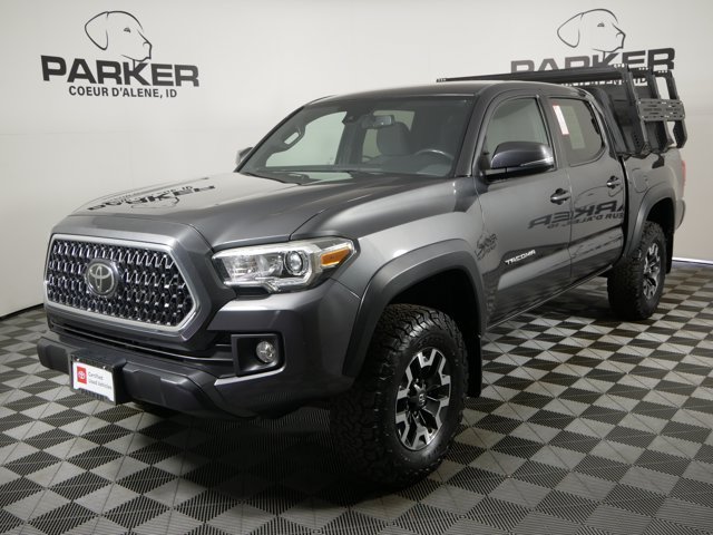 Used 2018 Magnetic Gray Metallic Toyota Double Cab TRD Off-Road w/ Technology Pkg image 1