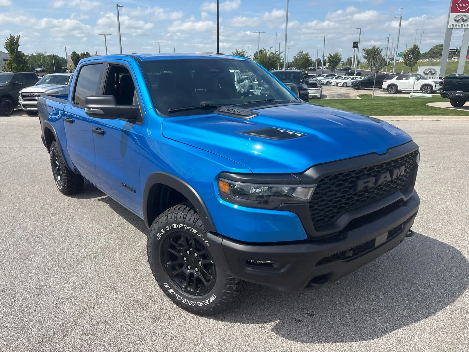 New 2026 Hydro Blue Pearl-Coat Exterior Paint RAM Rebel image 2
