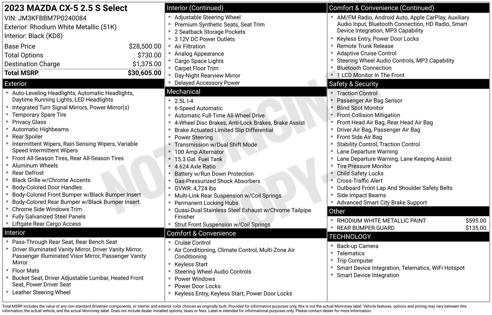 2023 Mazda CX-5 S Select Package Auto AWD's photo