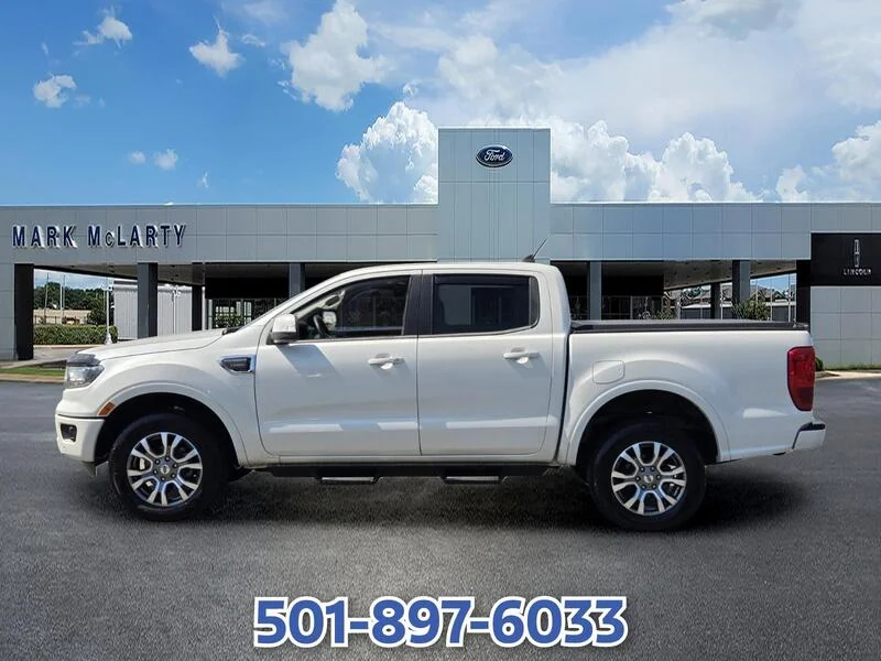 Used 2020 White Platinum Clearcoat Metal FORD LARIAT 2WD SUPERCREW 5