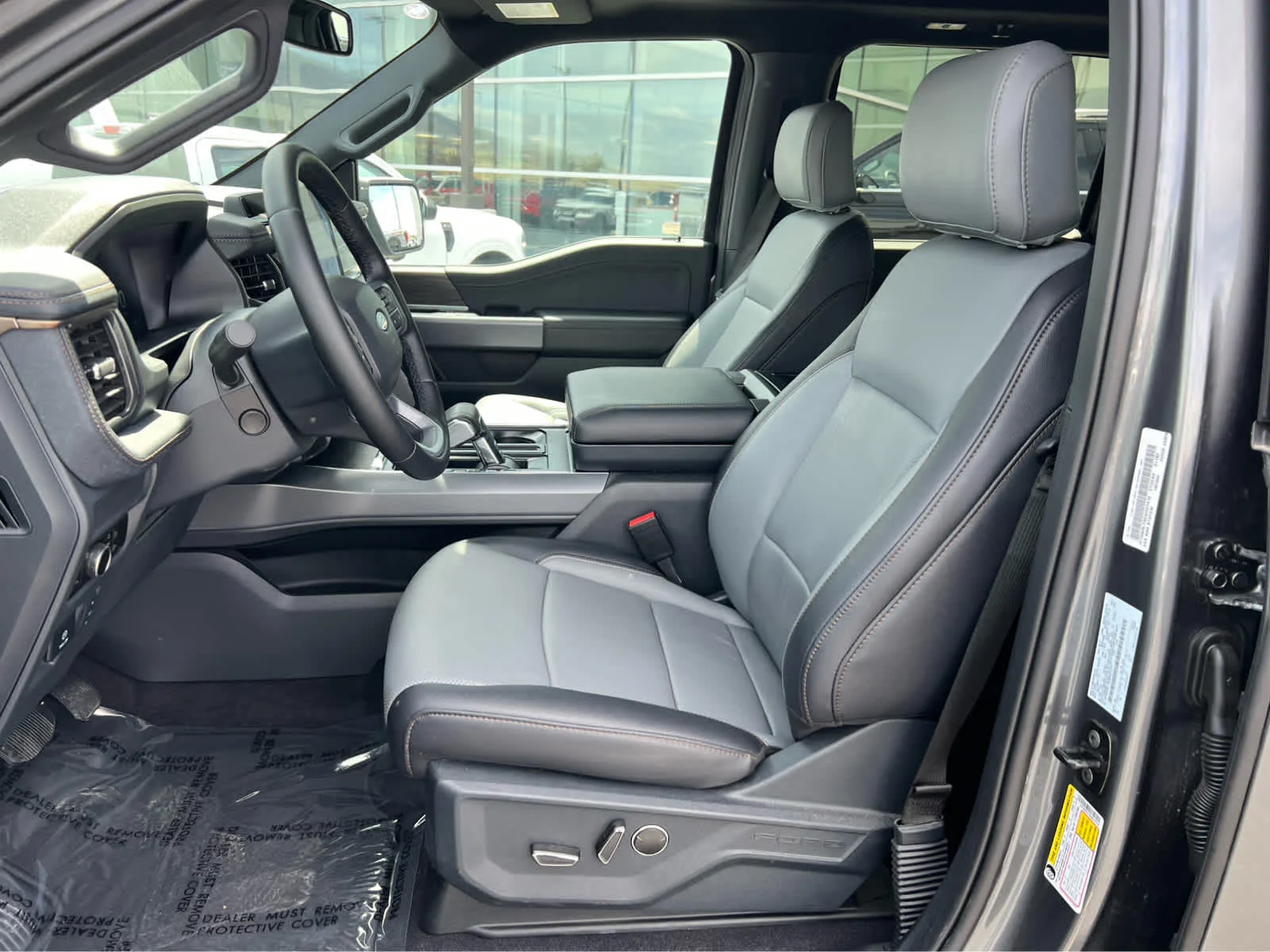 Used 2025 Light Blue Clearcoat Metallic Ford LARIAT image 29