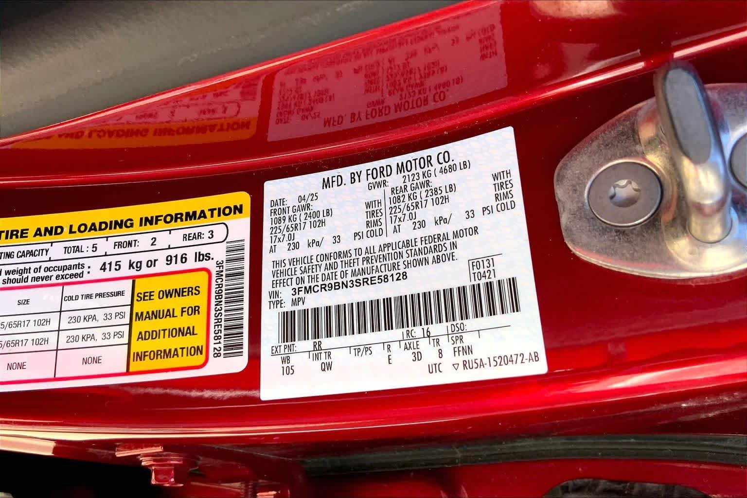 Used 2025 Ruby Red Metallic Tinted Clearcoat Ford Big Bend image 35