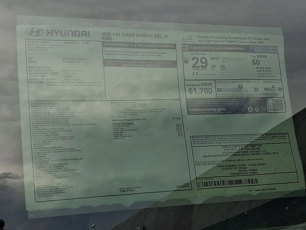New 2026 Gray Hyundai SEL image 3