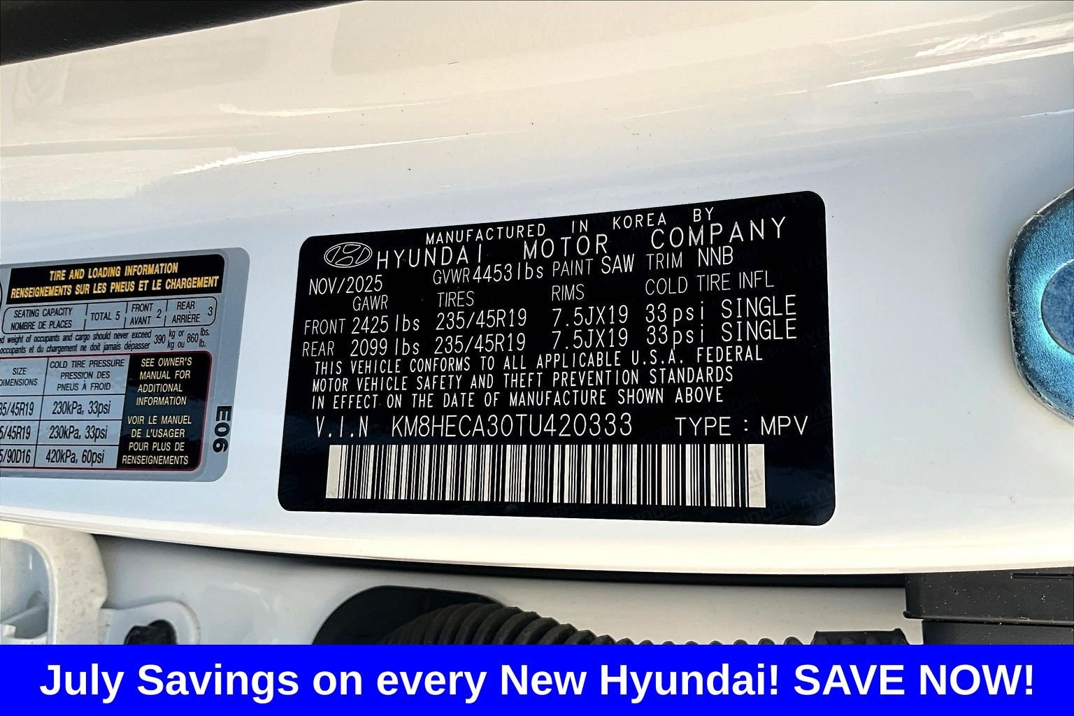 New 2026 White Hyundai Limited AWD image 9