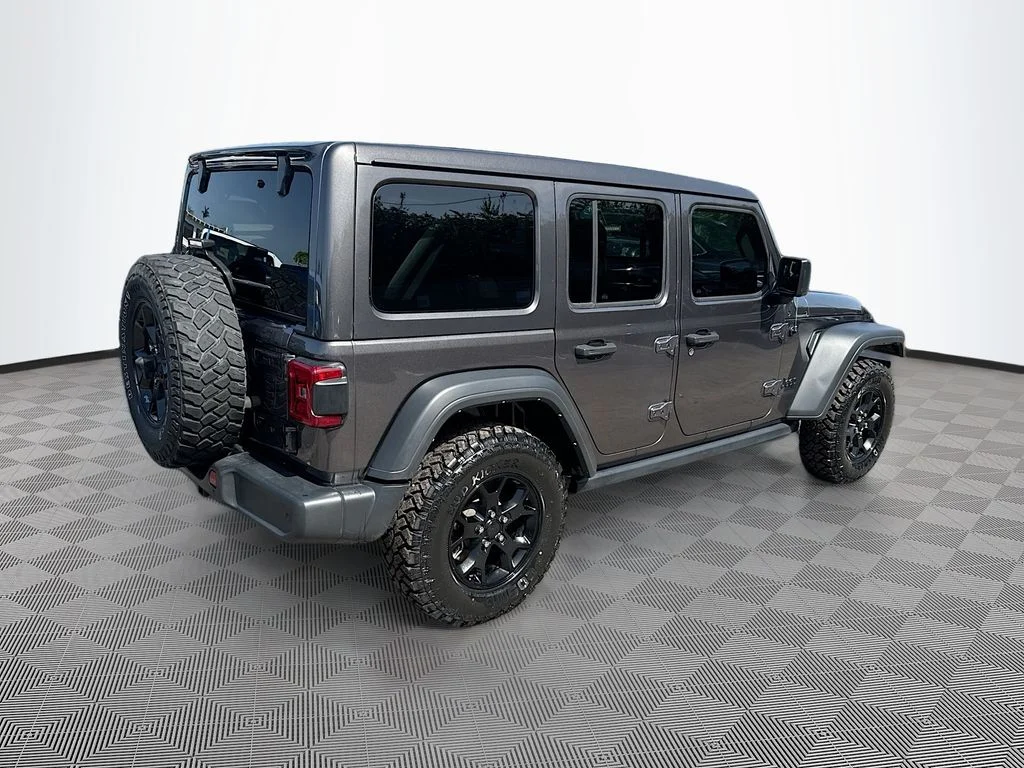 Used 2021 Gray Jeep Unlimited Willys image 6