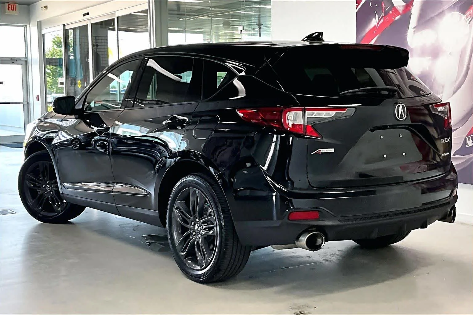 Used 2019 Majestic Black Pearl Acura SH-AWD A-Spec image 4