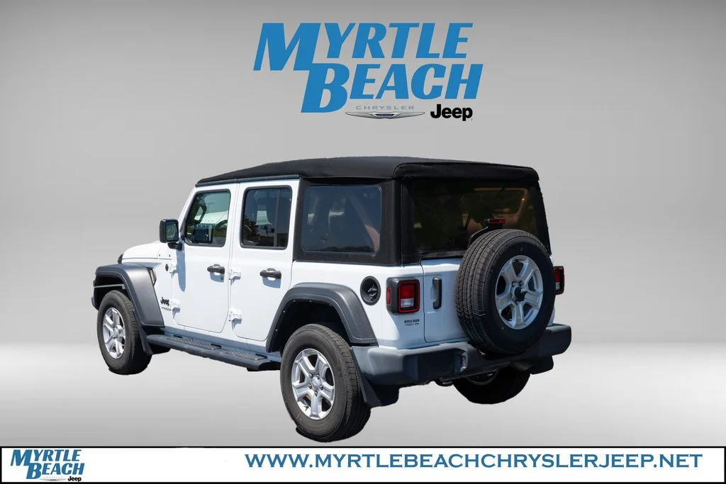 Used 2022 Bright White Clearcoat Jeep Unlimited Sport S image 4
