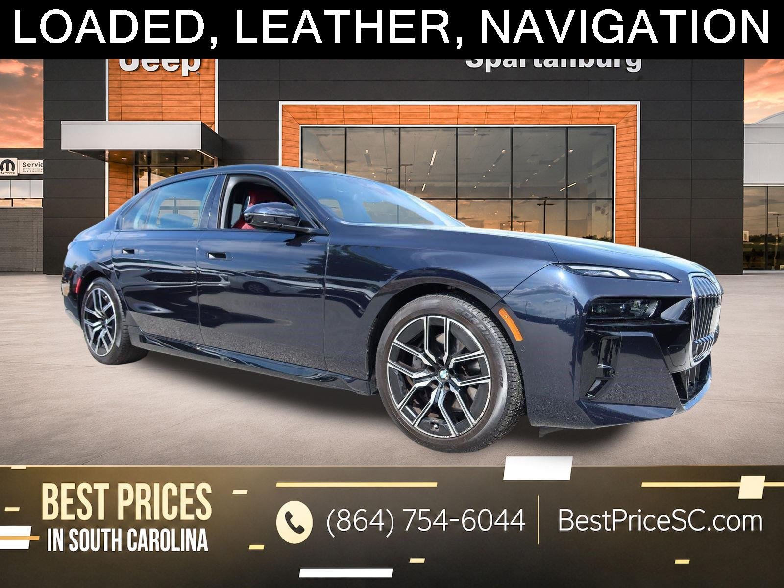 Used 2025 Carbon Black Metallic BMW 740i xDrive image 1