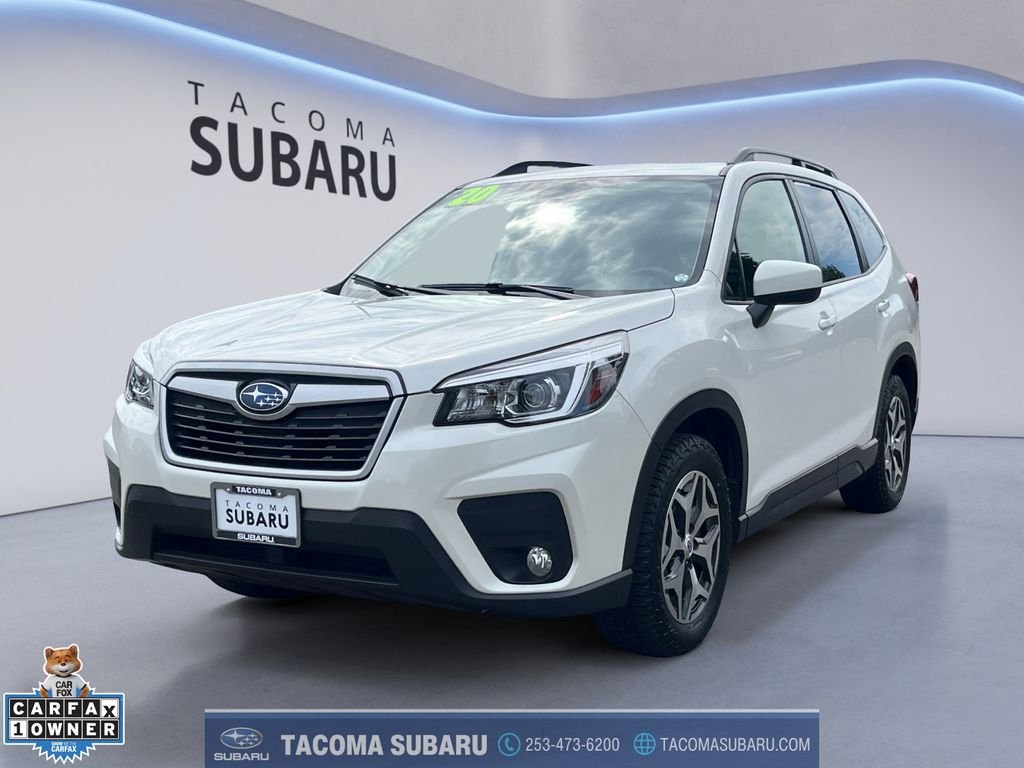 Used 2020 White Subaru Premium image 1